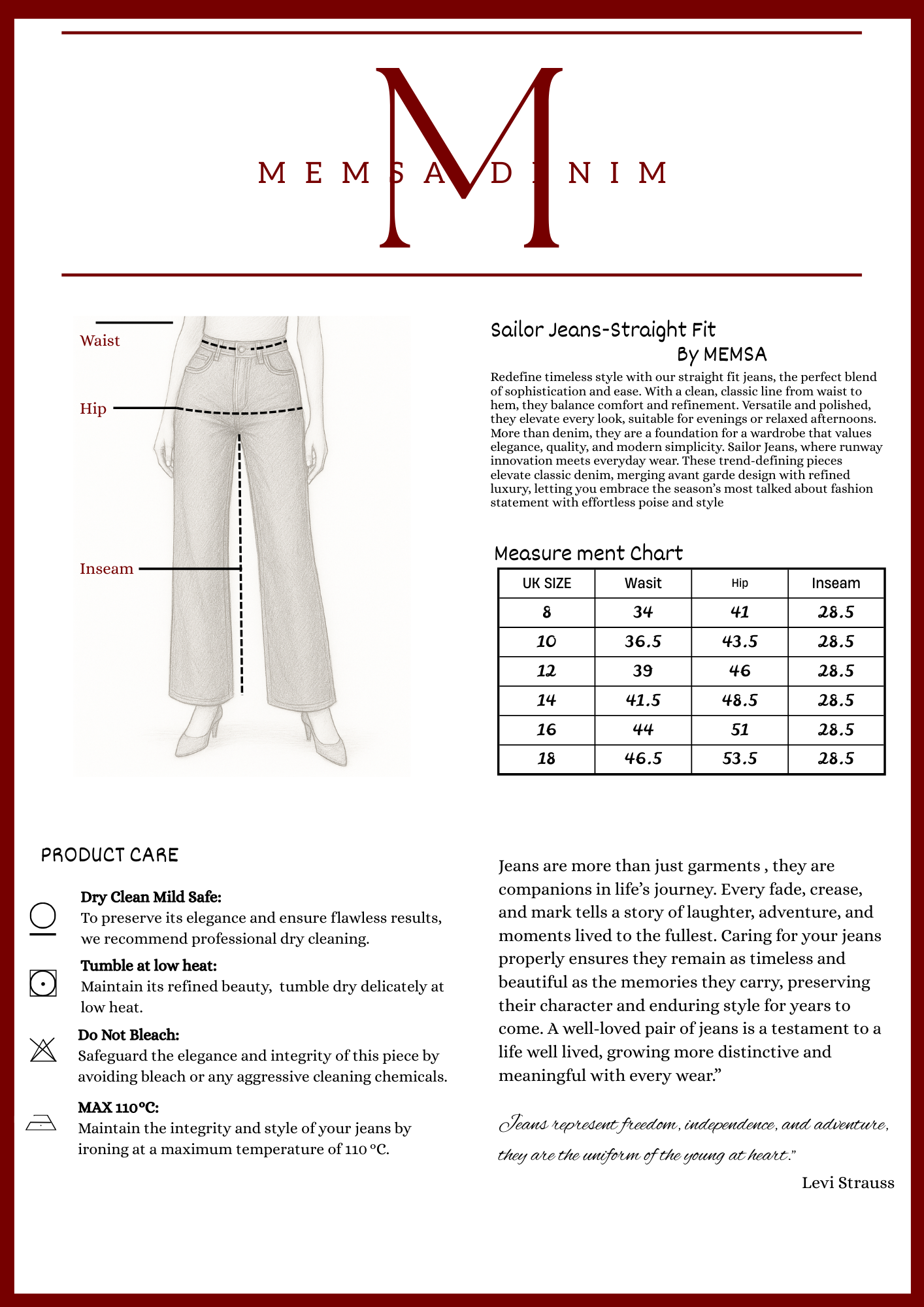 Women Wide Leg Full Elasticated Jeans - SKU 26