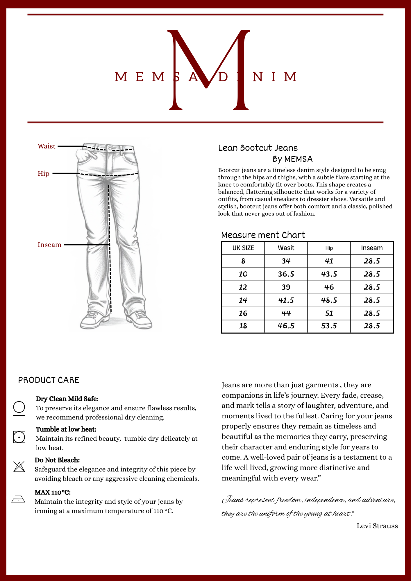 Women Stud Bootcut Jeans - Black SKU 21